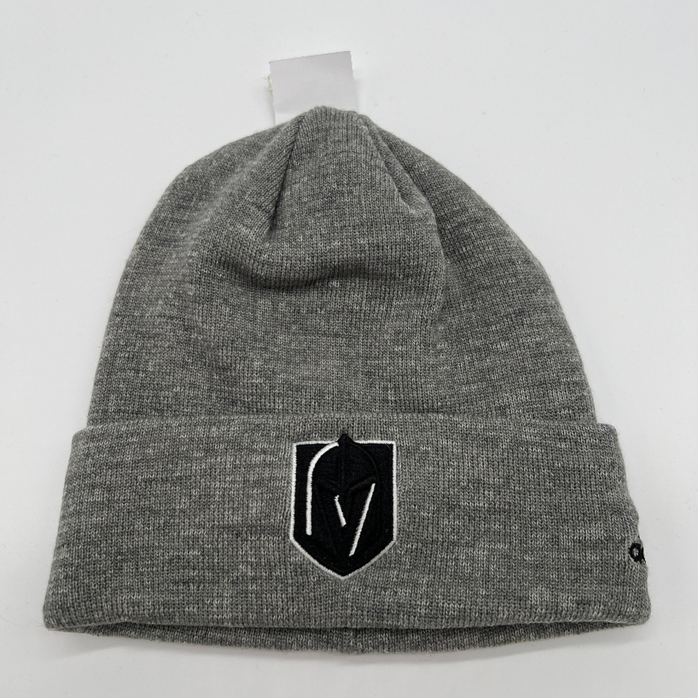 Adidas NHL Las Vegas Golden Knights Cuffed Beanie Gray Knit Hat OSFA NEW